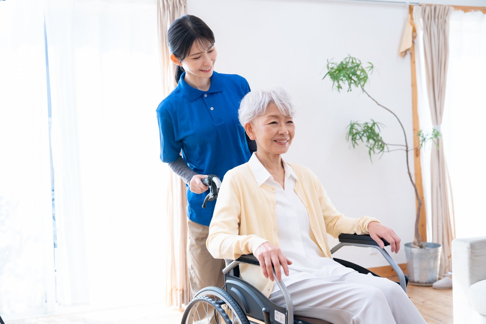 福祉スタッフの笑顔